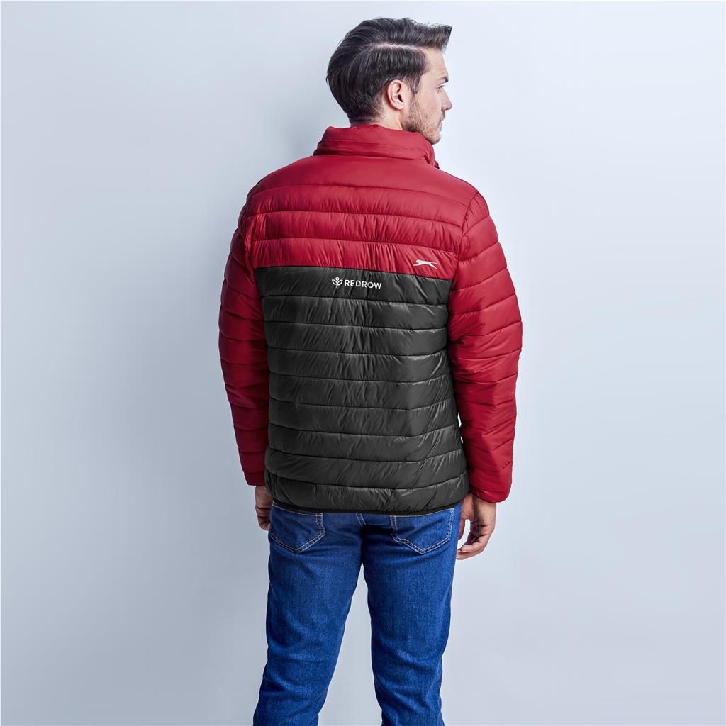 Mens Kyoto Two-Tone Jacket - Black Red - Image 7