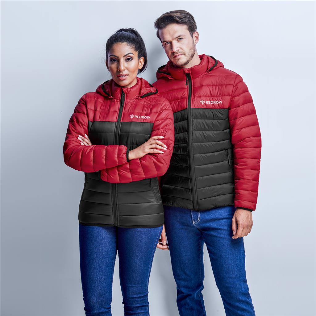 Mens Kyoto Two-Tone Jacket - Black Red - Image 6