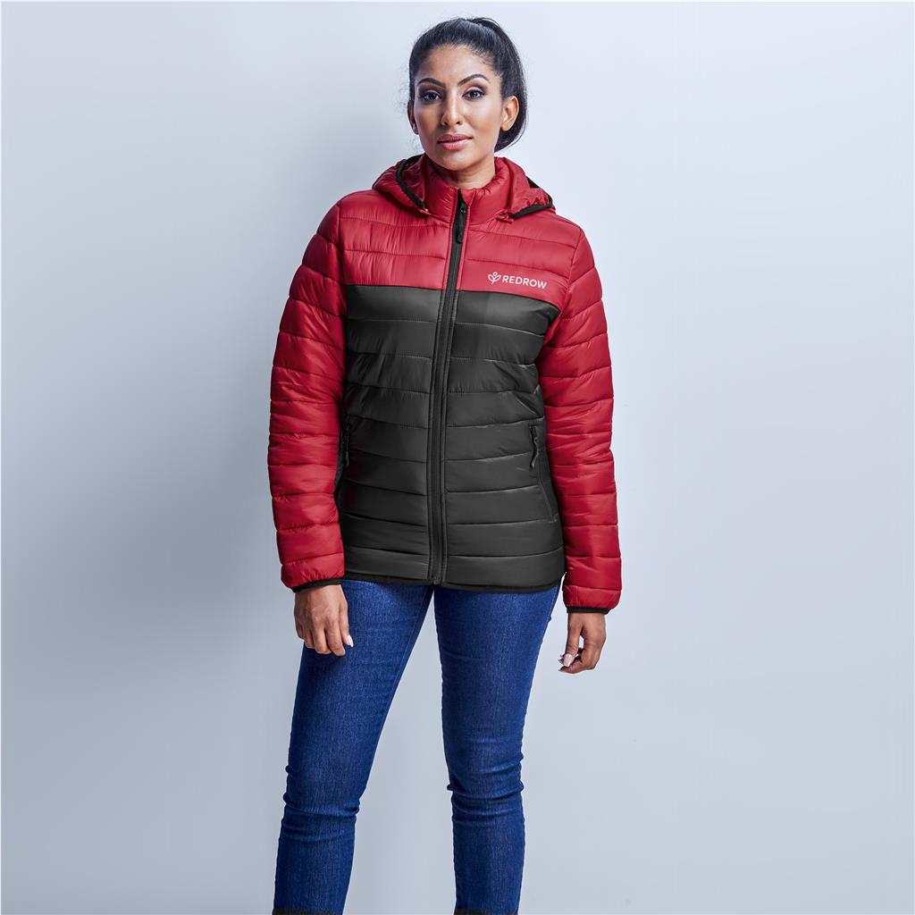 Ladies Kyoto Two-Tone Jacket - Black Red - Image 3