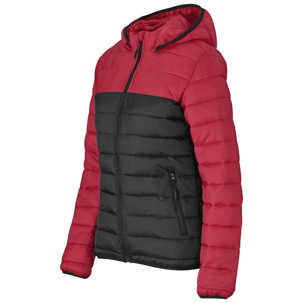 Ladies Kyoto Two-Tone Jacket - Black Red - Image 9