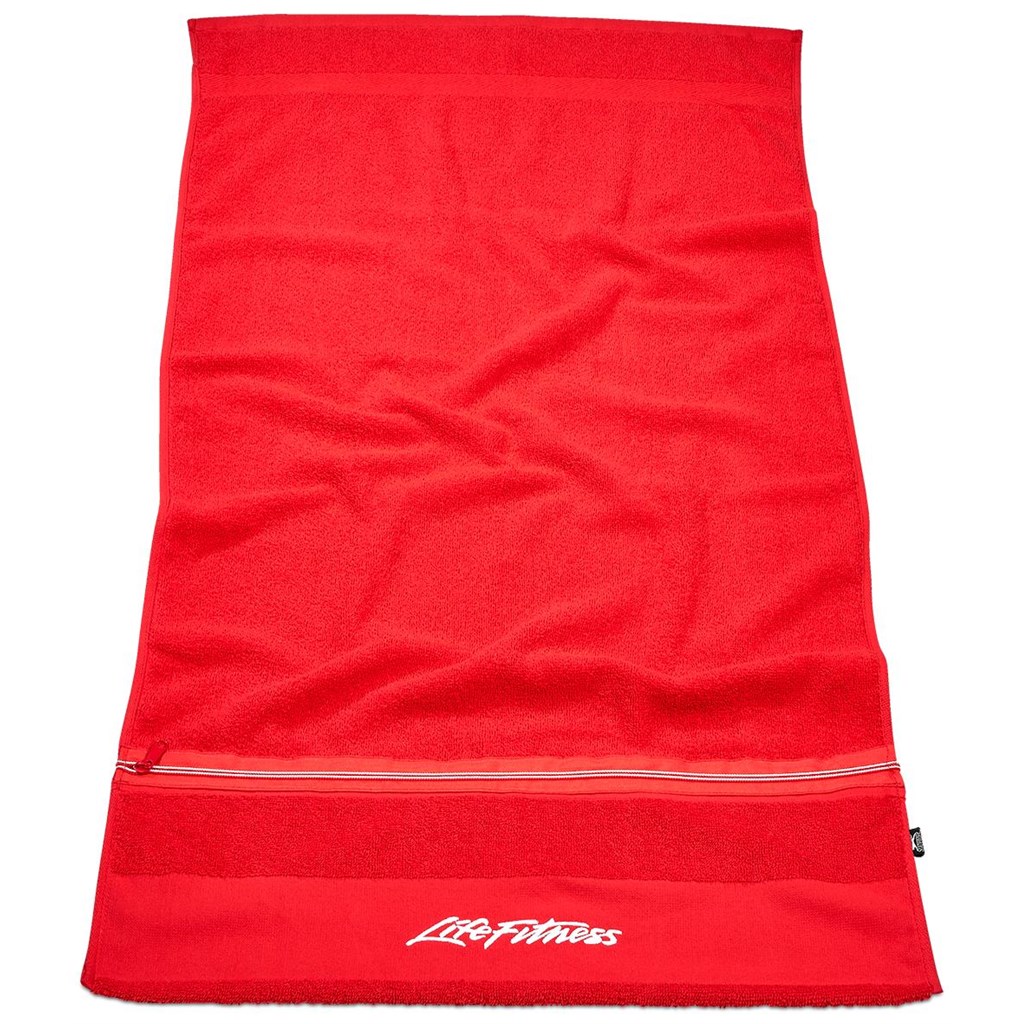 Slazenger Wembley Gym Towel - Red - Image 4