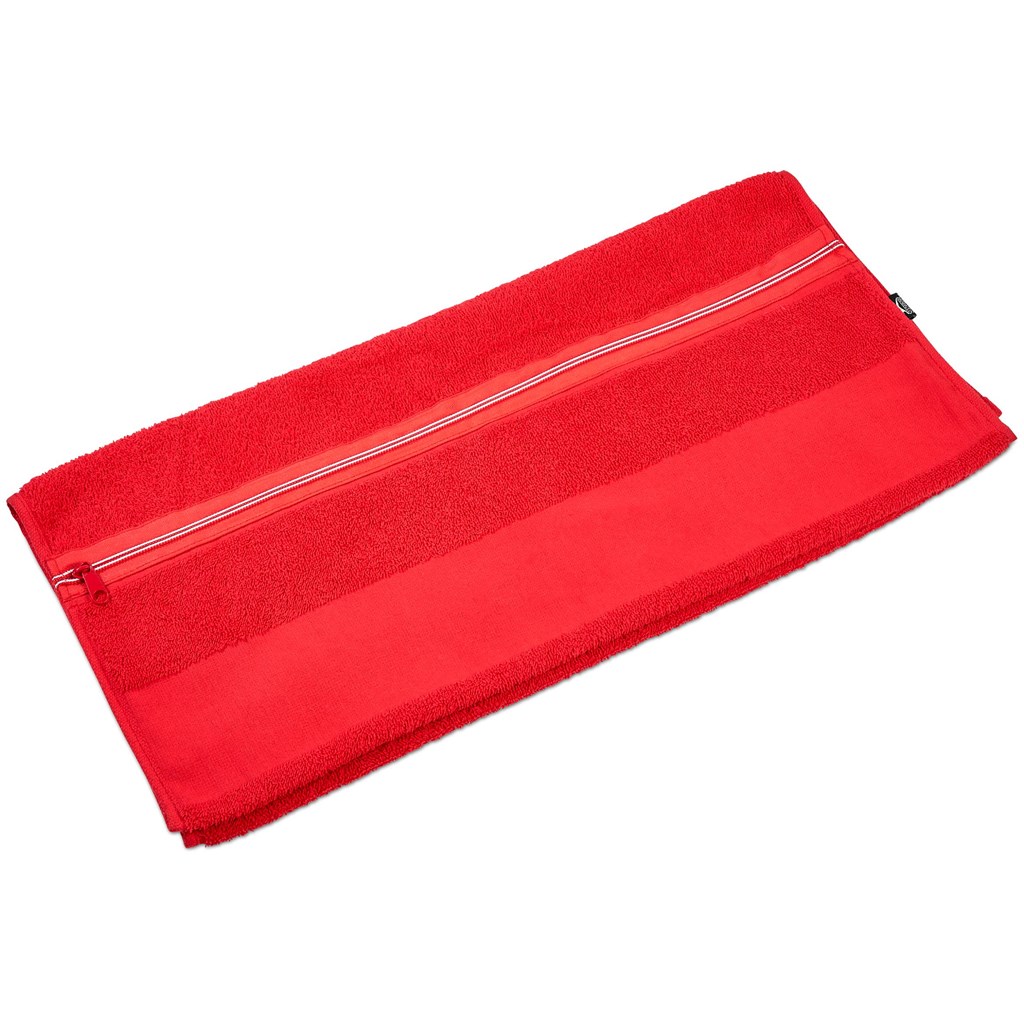 Slazenger Wembley Gym Towel - Red - Image 2