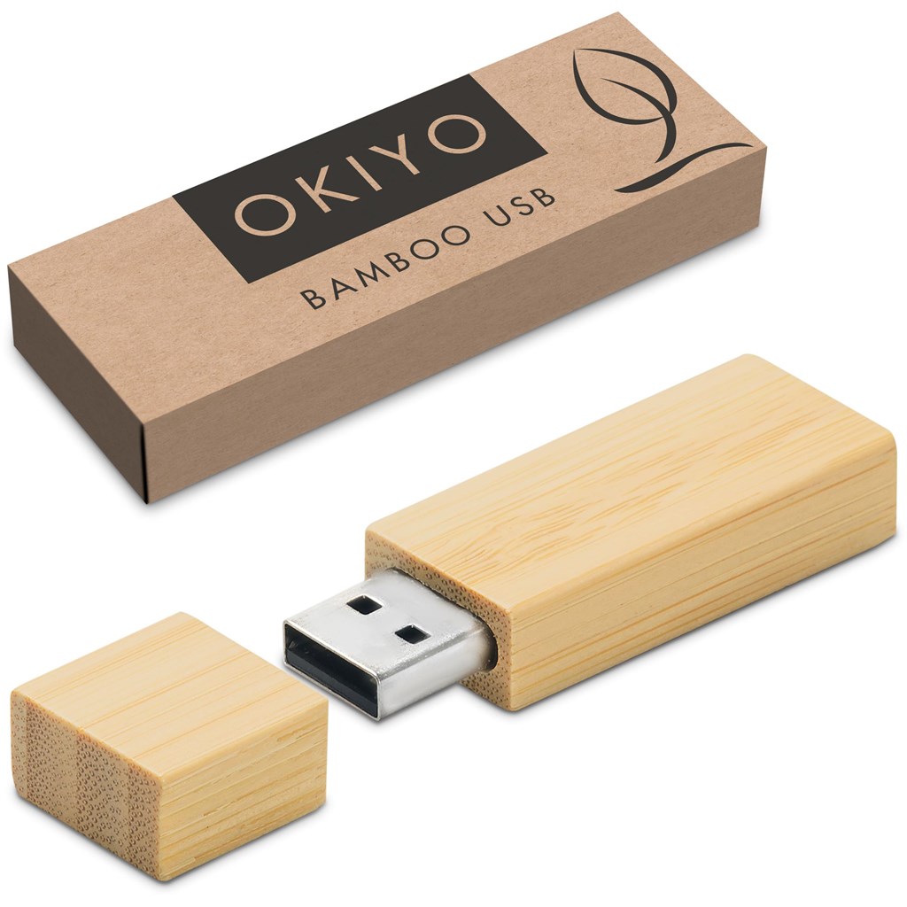 Okiyo Komorebi Bamboo Flash Drive - 16GB - Image 11