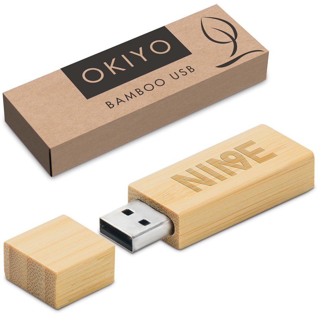 Okiyo Komorebi Bamboo Flash Drive - 16GB - Image 10